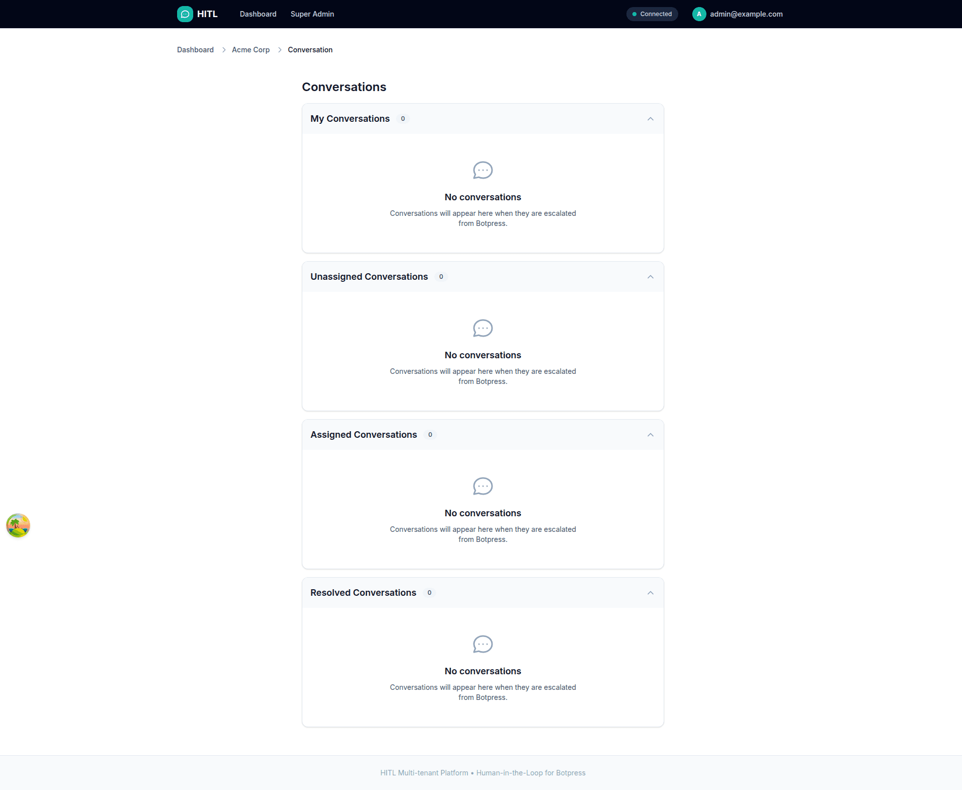 Conversations Page